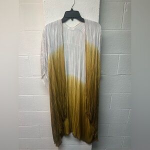 Gradient Open Front Cardigan. Chicsoul